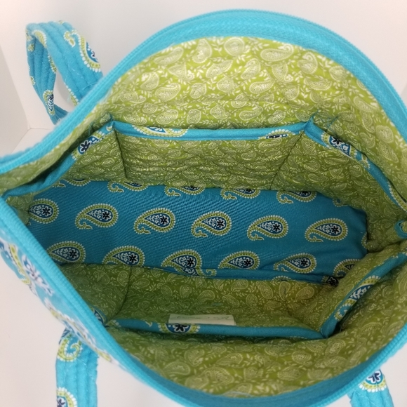 2 Vera Bradley Bags; 1 Blue Paisley Mini Tote Bag + 1 Frannie Lilli Bell Bag - Picture 9 of 15